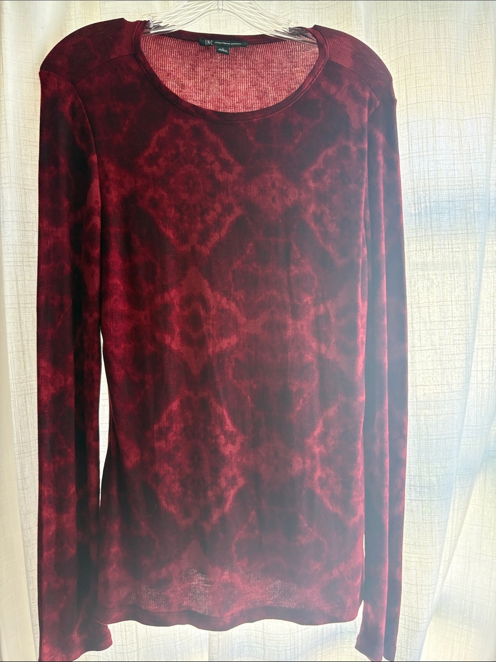 INC International Concepts Long Sleeve Dressy Tee